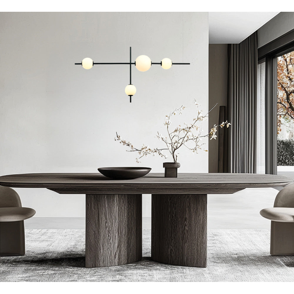 Suspension ZAMBELIS 19W Dimmable DESIGN Noir Mat 20131