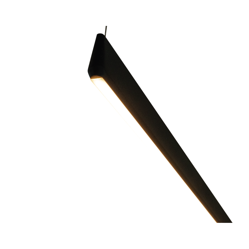 Suspension ZAMBELIS 202cm 42W Dimmable DESIGN Noir Sable 2558