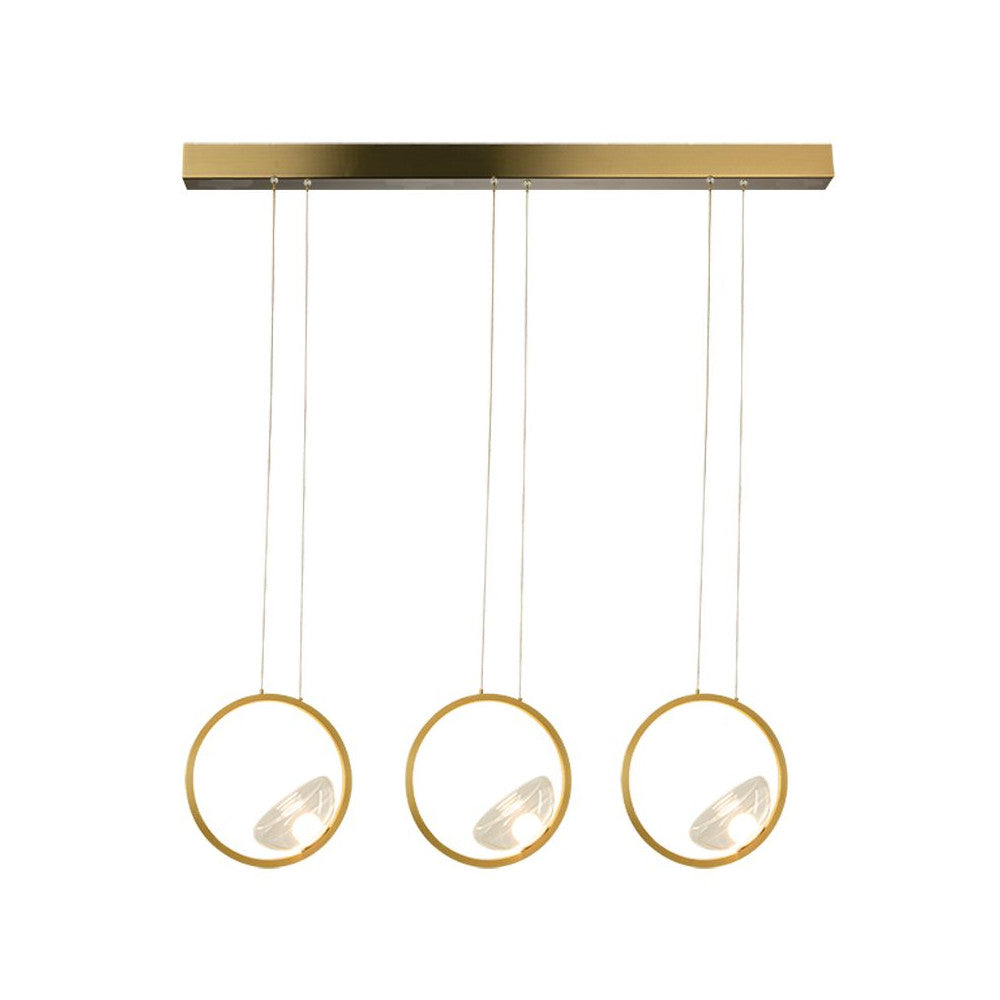 Suspension ZAMBELIS 21W Dimmable DESIGN Dore Mat 23029