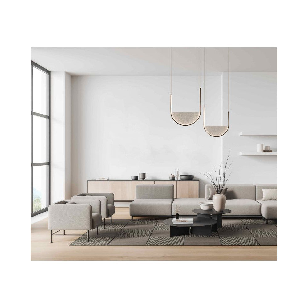 Suspension ZAMBELIS 28W Dimmable DESIGN Noir Mat 23164