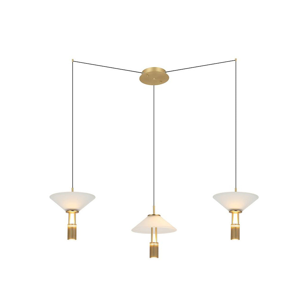 Suspension ZAMBELIS 28W Dimmable DESIGN Or Mat 23201
