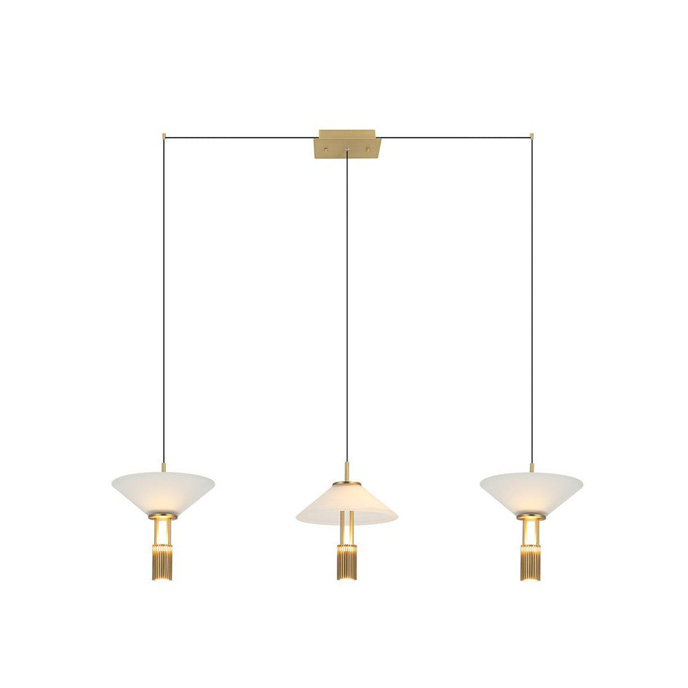 Suspension ZAMBELIS 28W Dimmable Direct/Indirect DESIGN Or Mat 23203