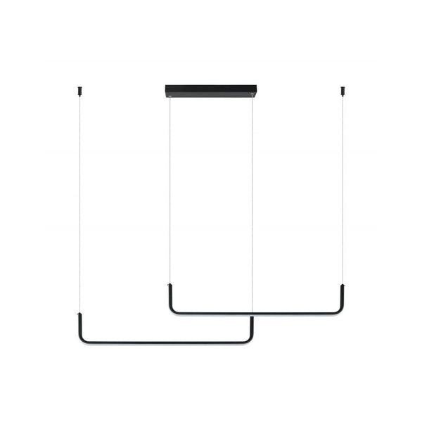 Suspension ZAMBELIS 40W Dimmable DESIGN Noir Mat 22010