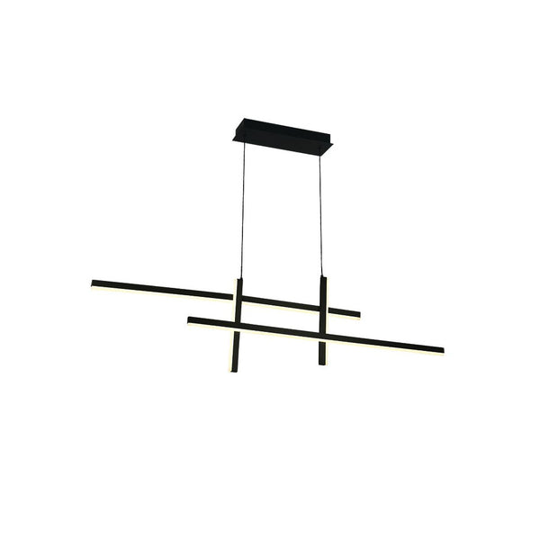 Suspension ZAMBELIS 47W Dimmable DESIGN Noir Sable 22023