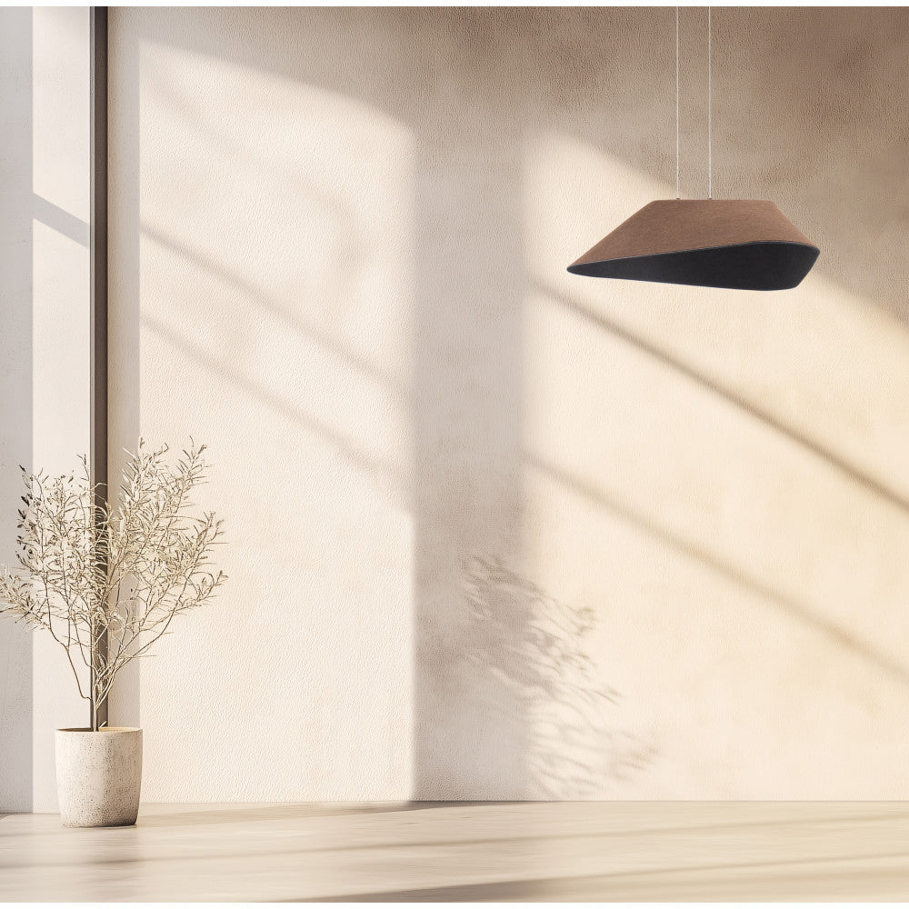 Suspension ZAMBELIS 8W Dimmable DESIGN Marron et Gris 23172