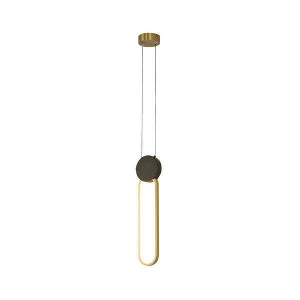 Suspension ZAMBELIS D100 13W Dimmable DESIGN Dore et Noir Mat 23100