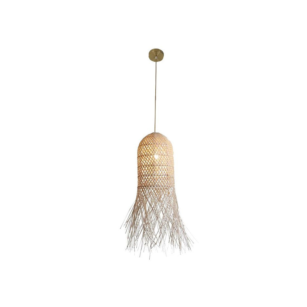 Suspension ZAMBELIS D100 E27 DESIGN Rotin Sans Source 23196