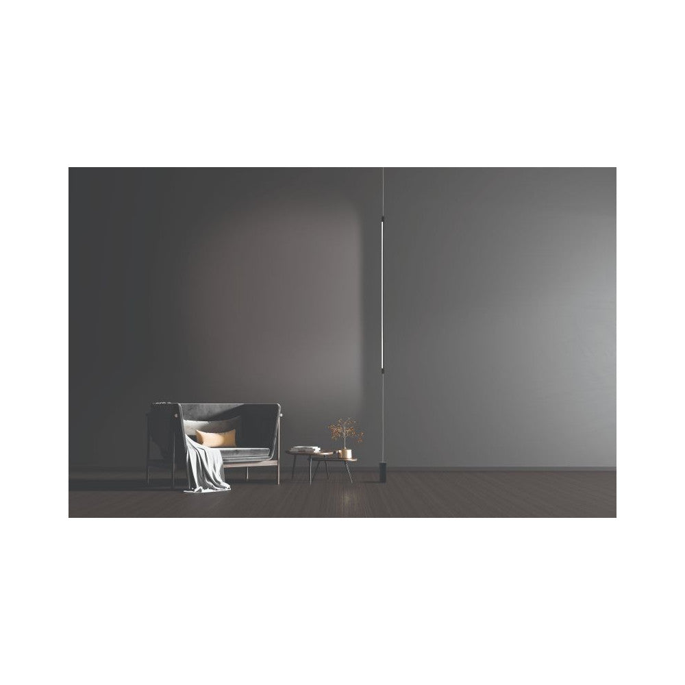 Lampe sur pied ZAMBELIS D110 19W DESIGN Noir Mat 20184