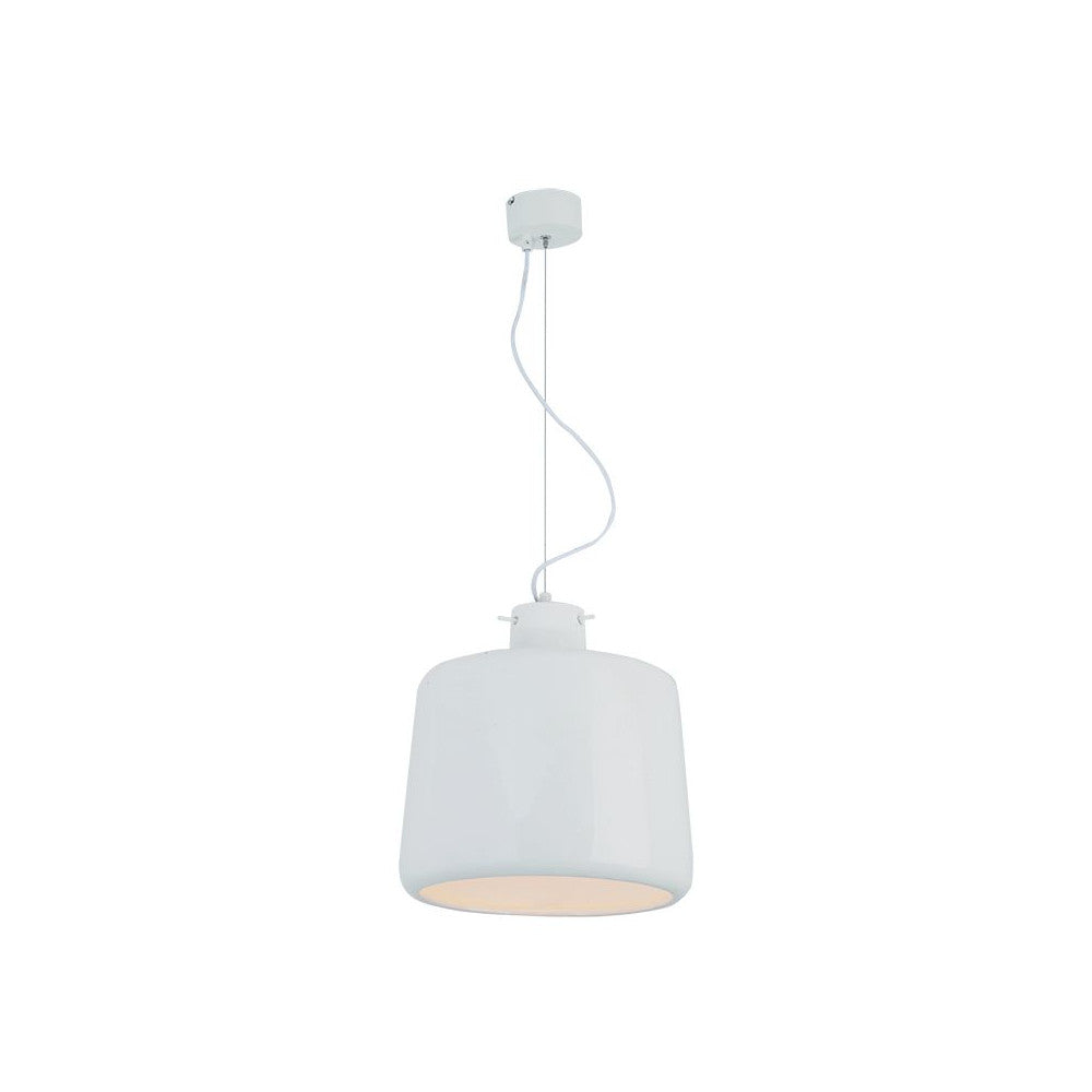 Suspension ZAMBELIS D280 E27 DESIGN Blanc Mat Sans Source 22216