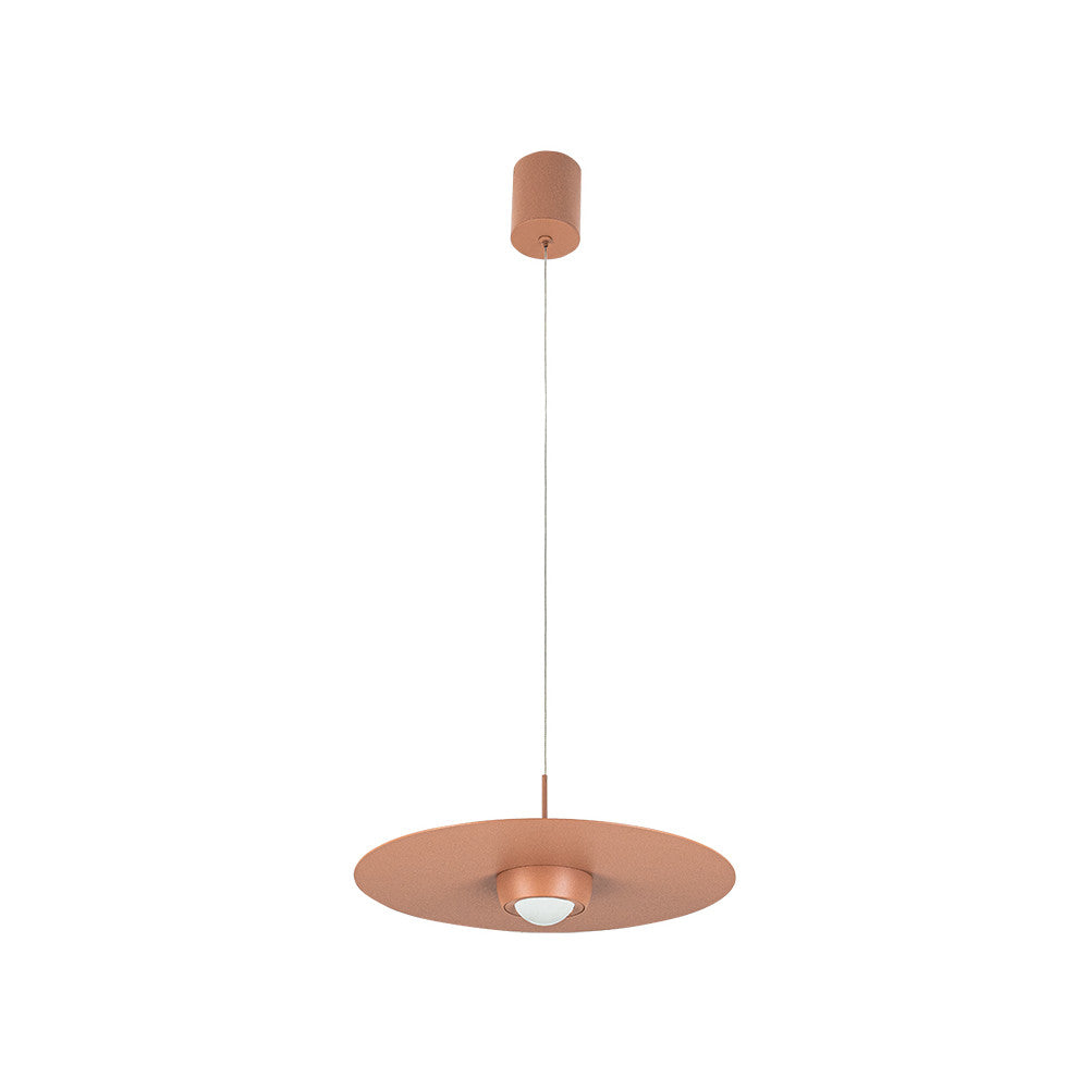 Suspension ZAMBELIS D350 21W Dimmable DESIGN Rouge Brique Sable 2586