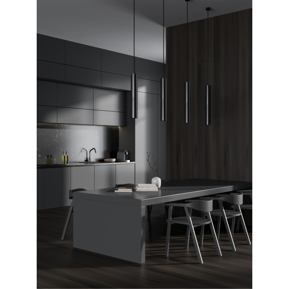 Suspension ZAMBELIS D53 GU10 DESIGN Noir Sans Source S157