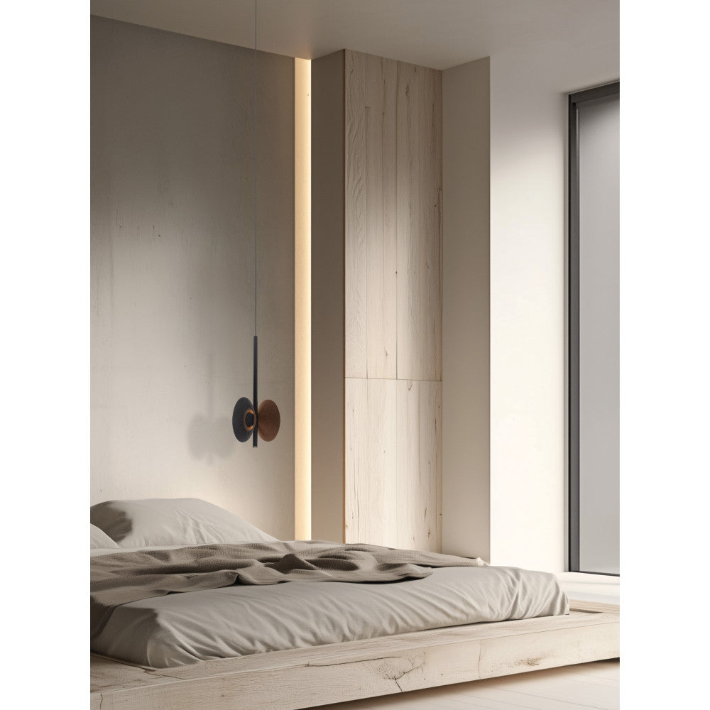 Suspension ZAMBELIS D55 6W DESIGN Marron et Gris 23176