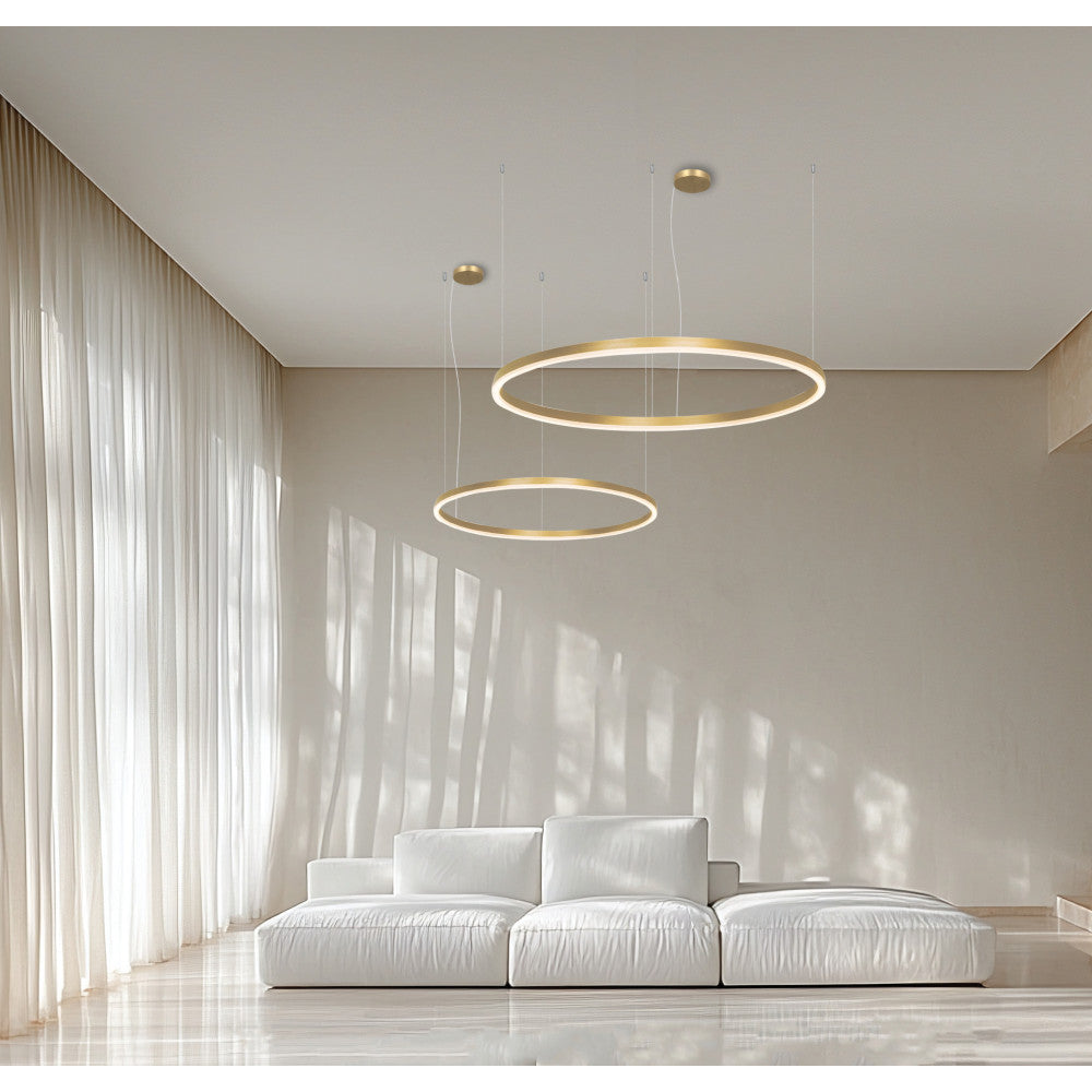 Suspension ZAMBELIS D600 42W Dimmable DESIGN Or Mat 22239