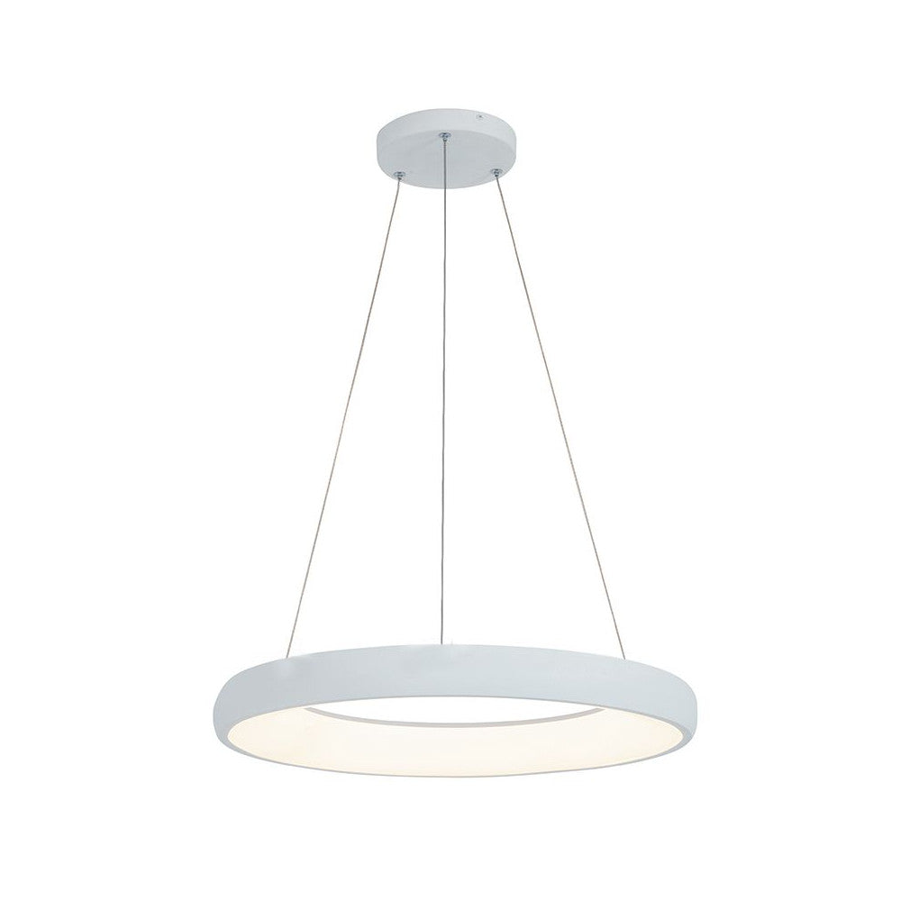 Suspension ZAMBELIS D600 50W Dimmable DESIGN Blanc Sable 2053