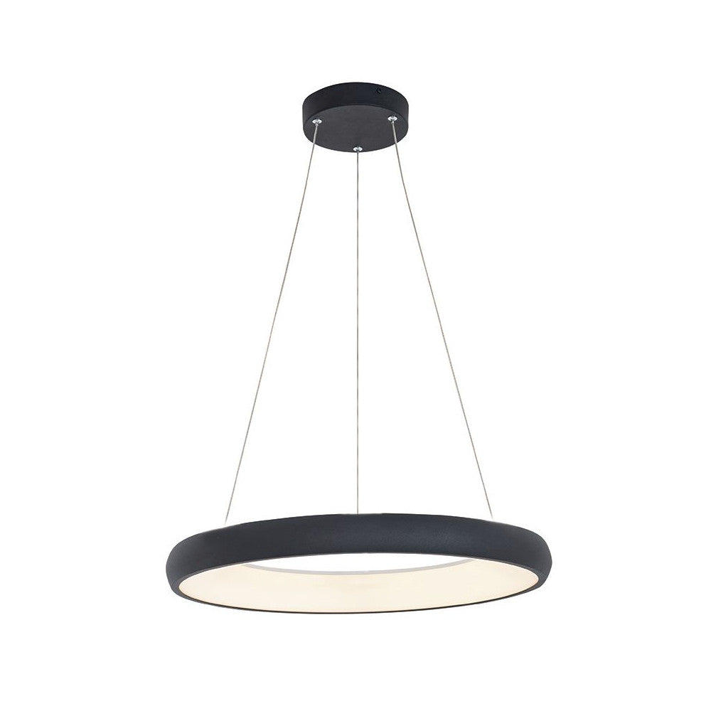 Suspension ZAMBELIS D600 50W Dimmable DESIGN Noir Sable 2052