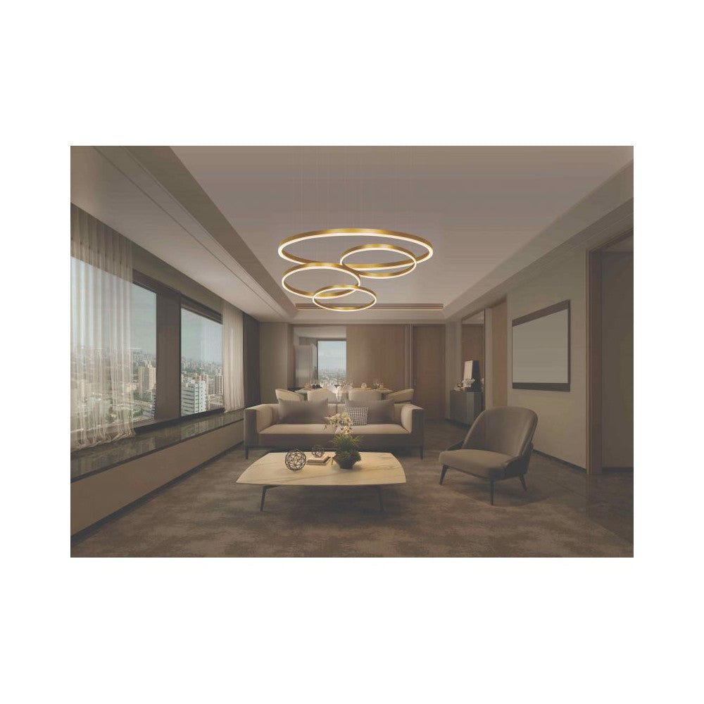 Suspension ZAMBELIS D800 57W Dimmable DESIGN Dore Mat 22240