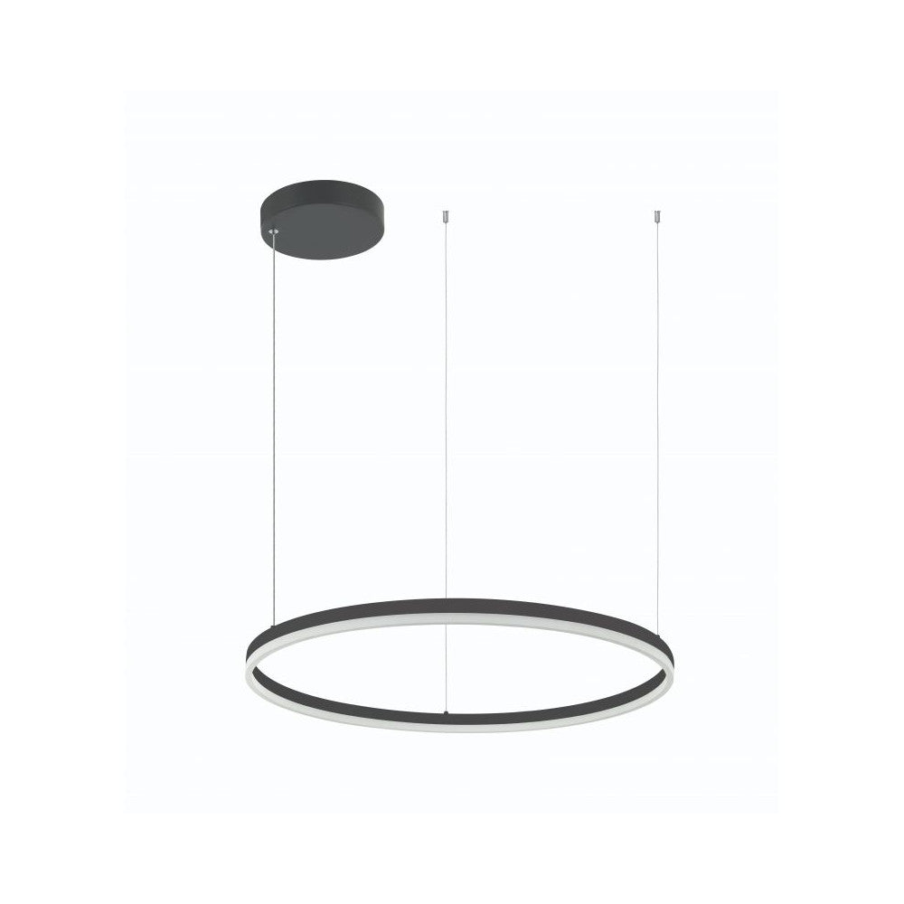 Suspension ZAMBELIS D800 57W Dimmable DESIGN Noir Mat 20262