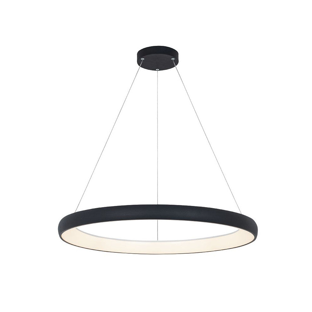 Suspension ZAMBELIS D800 60W Dimmable DESIGN Noir Sable 2060