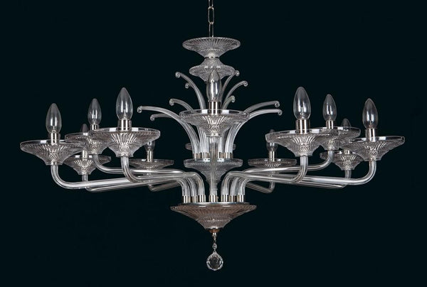 EL4338400 clear glass chandelier