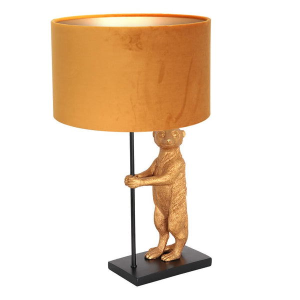 Black and Gold Animal Table Lamp