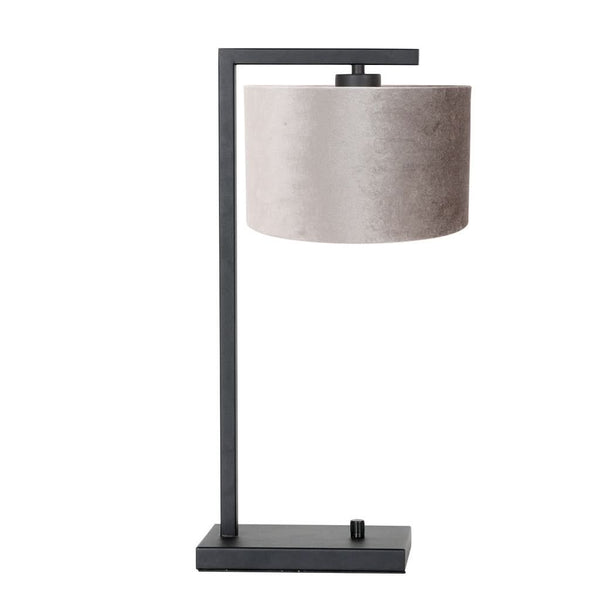 Black Velvet Silver Table Lamp