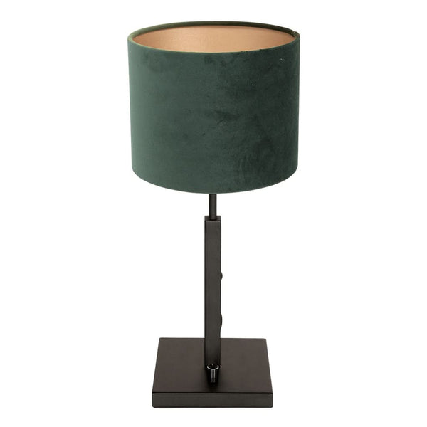 Black Table Lamp Green Velvet
