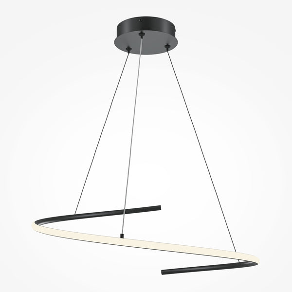 Curve Black Pendant Light