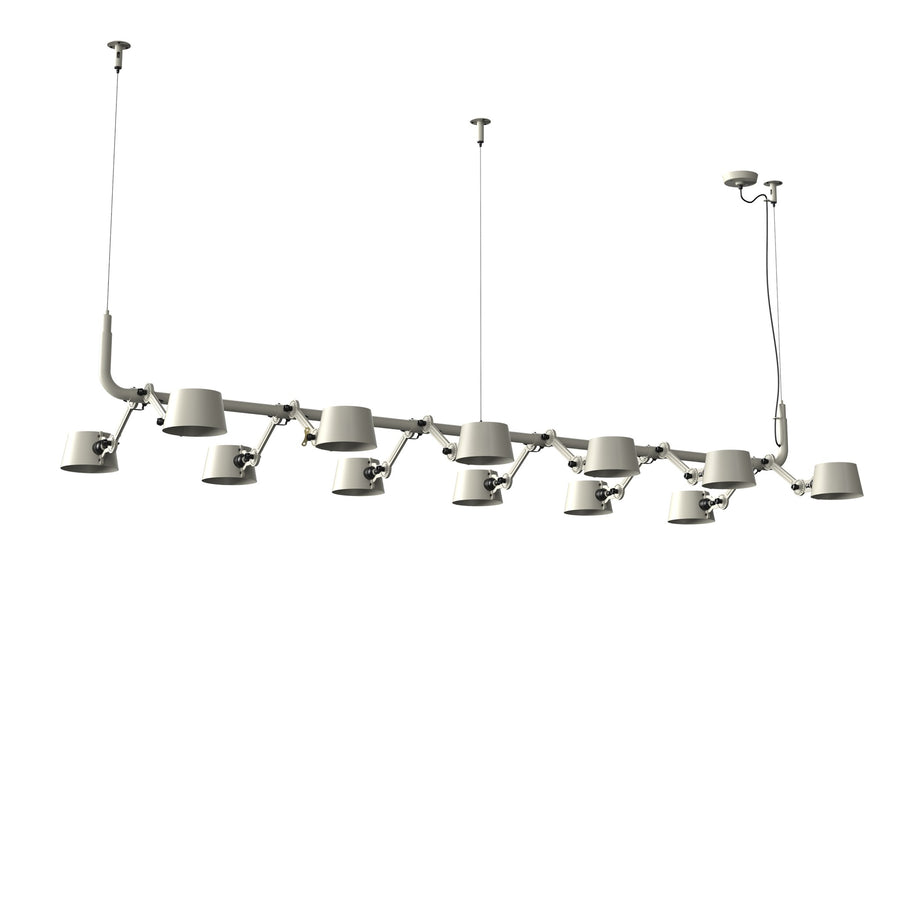 Suspension multiple Bolt 12 lumières Gris cendré