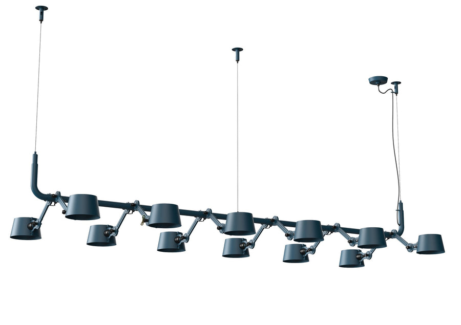 Suspension multiple Bolt 12 lumières Bleu orage