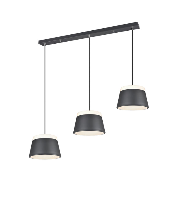 Suspension Baroness 6 lumières anthracite