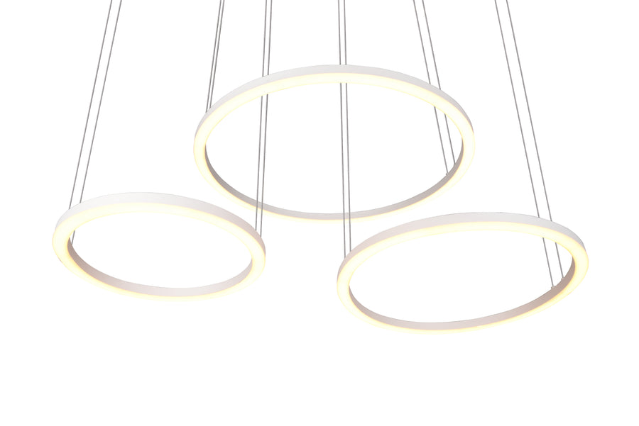 Suspension Morrison blanche mat