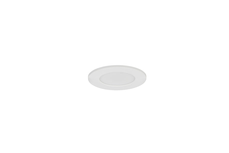 Vue de trois-quarts du spot éteint sur fond blanc, format compact