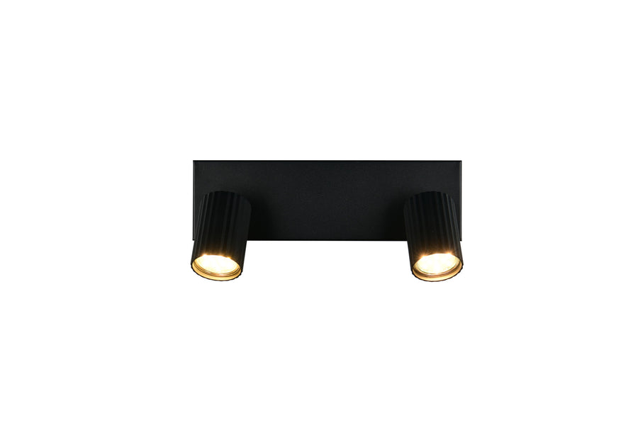 Spot Soka 2 lumières noir mat