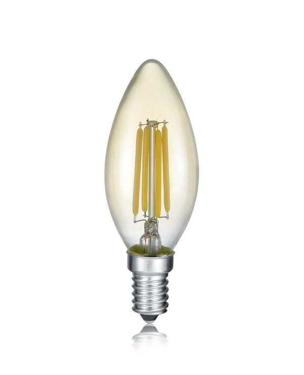 Ampoule LED E14 flamme ambrée, 4 W | Trio (989-479)