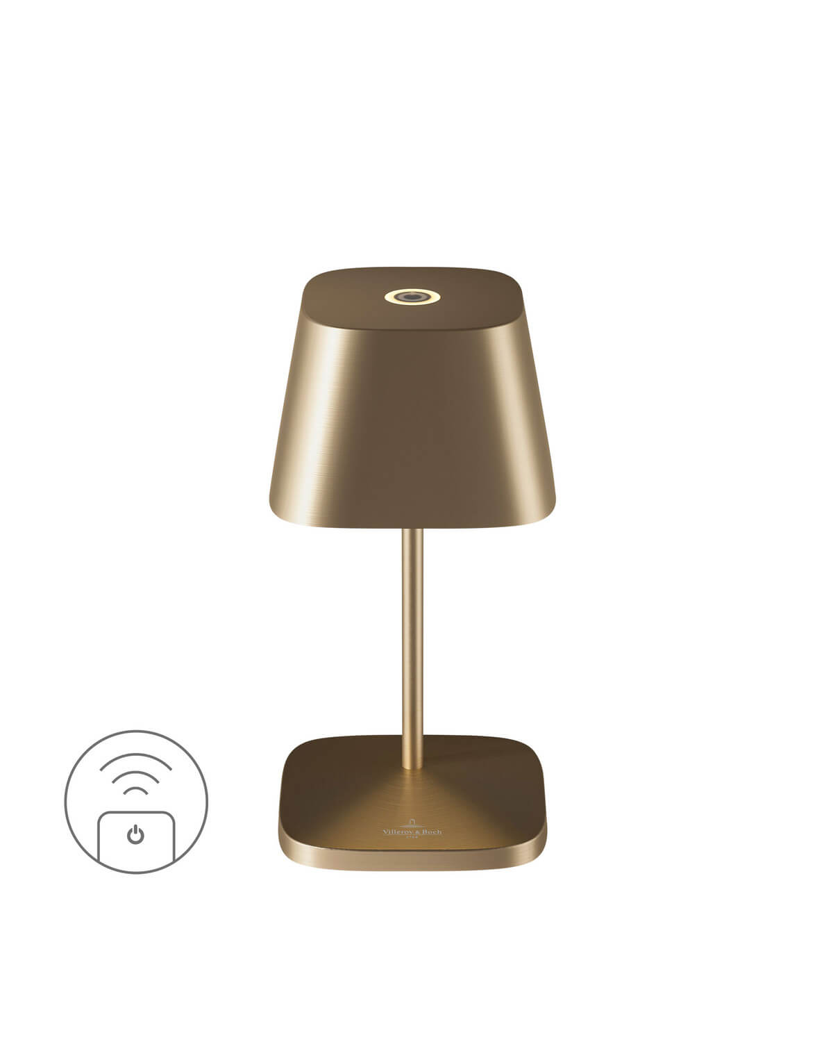 Lampe extérieure Neapel RC dorée, L 20 cm