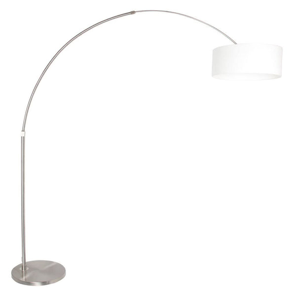 Brushed Steel Arched Lamp