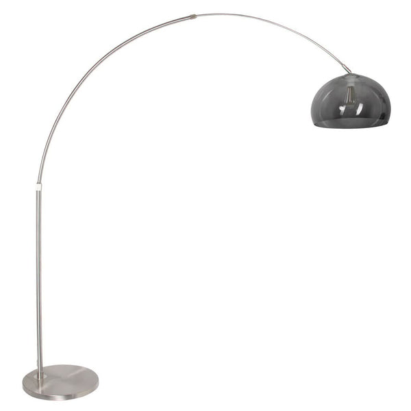 Grey Steel Arched Lamp