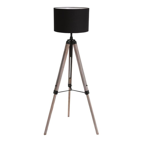 Black tubular floor lamp | Néro