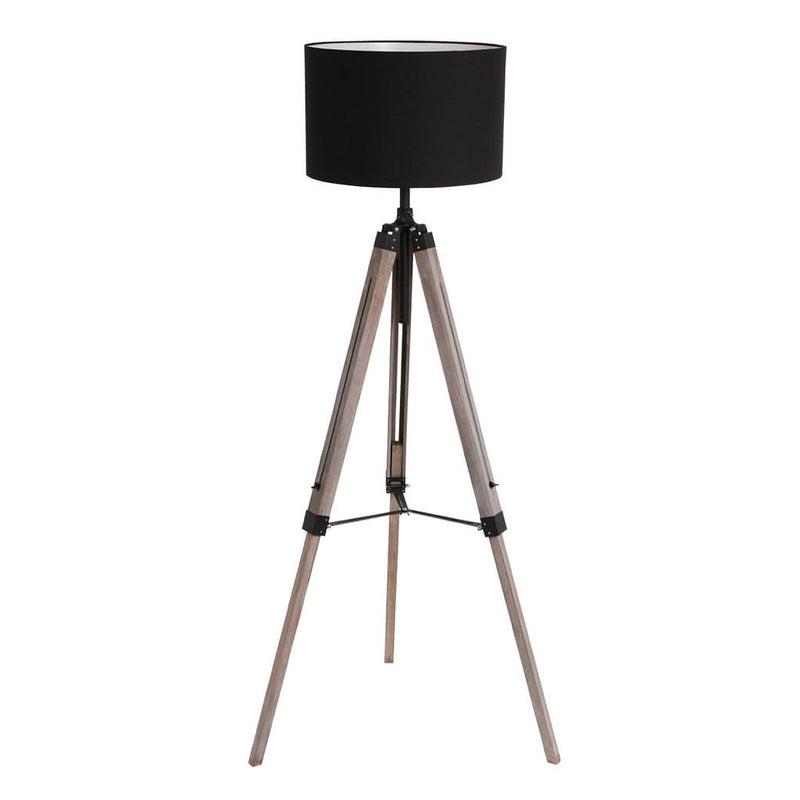 Black tubular floor lamp | Néro