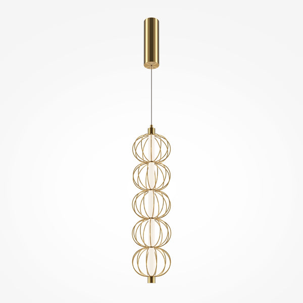 Golden Cage gold pendant light