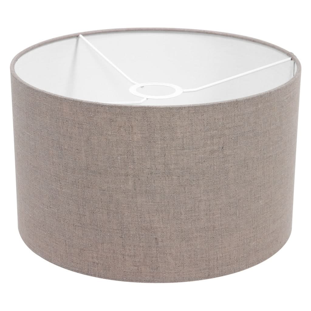 Applique murale Prestige Chic 7396ST+K7396RS en acier gris avec abat-jour en lin. | Designix - - https://designix.fr