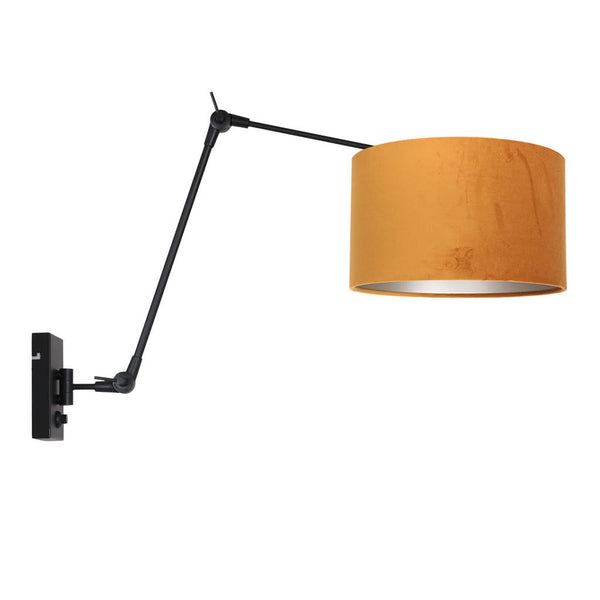Black Velvet Gold Wall Lamp