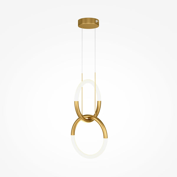 Node gold pendant light