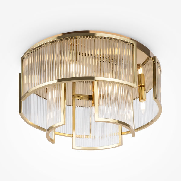 Gold ceiling light frame