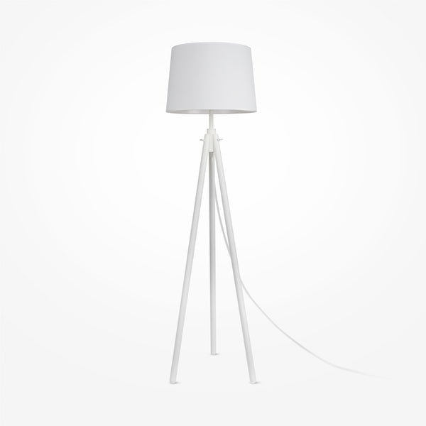 Calvin white floor lamp
