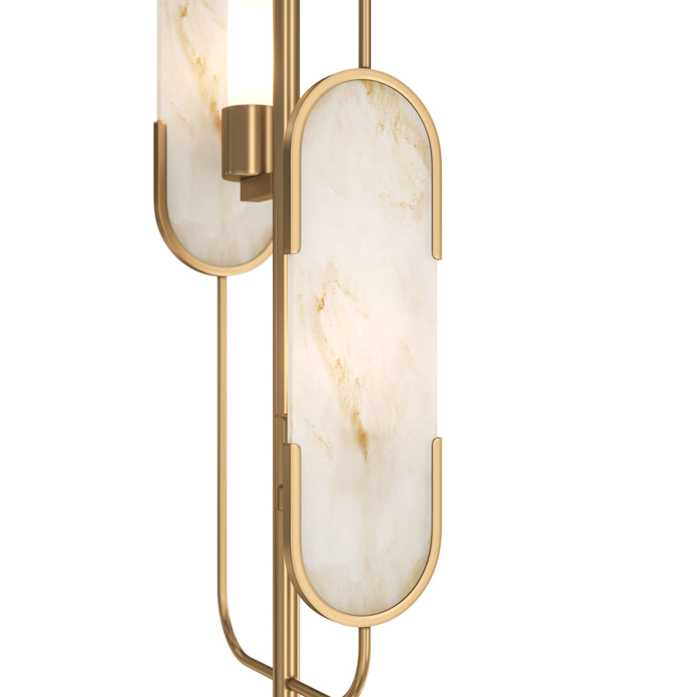 Marmo Lampadaire doré