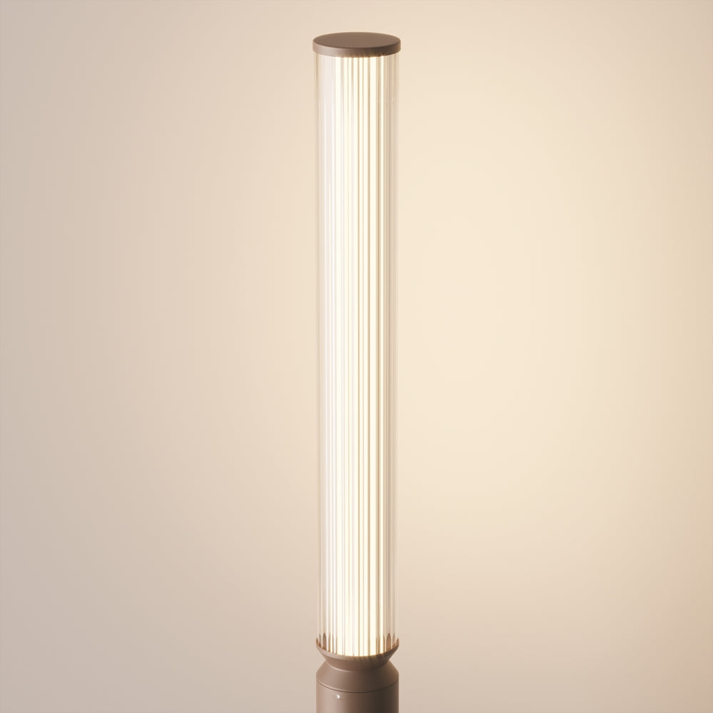 Lit Luminaire exterieur marron