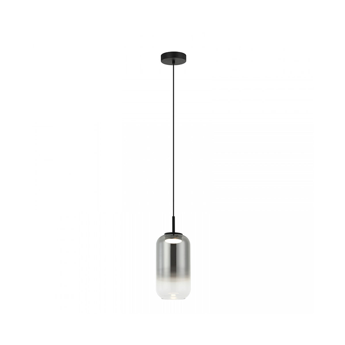 Produit seul sur fond blanc, verre dégradé et câble de suspension noir