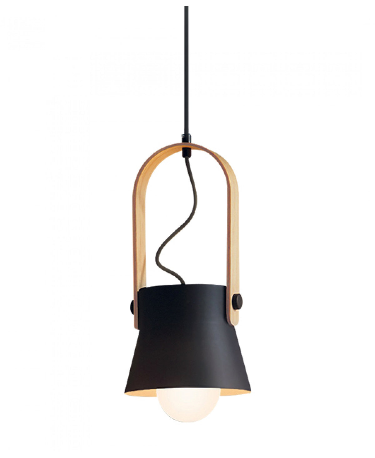 Suspension ZAMBELIS D160 E27 DESIGN Noir Mat Sans Source 18192
