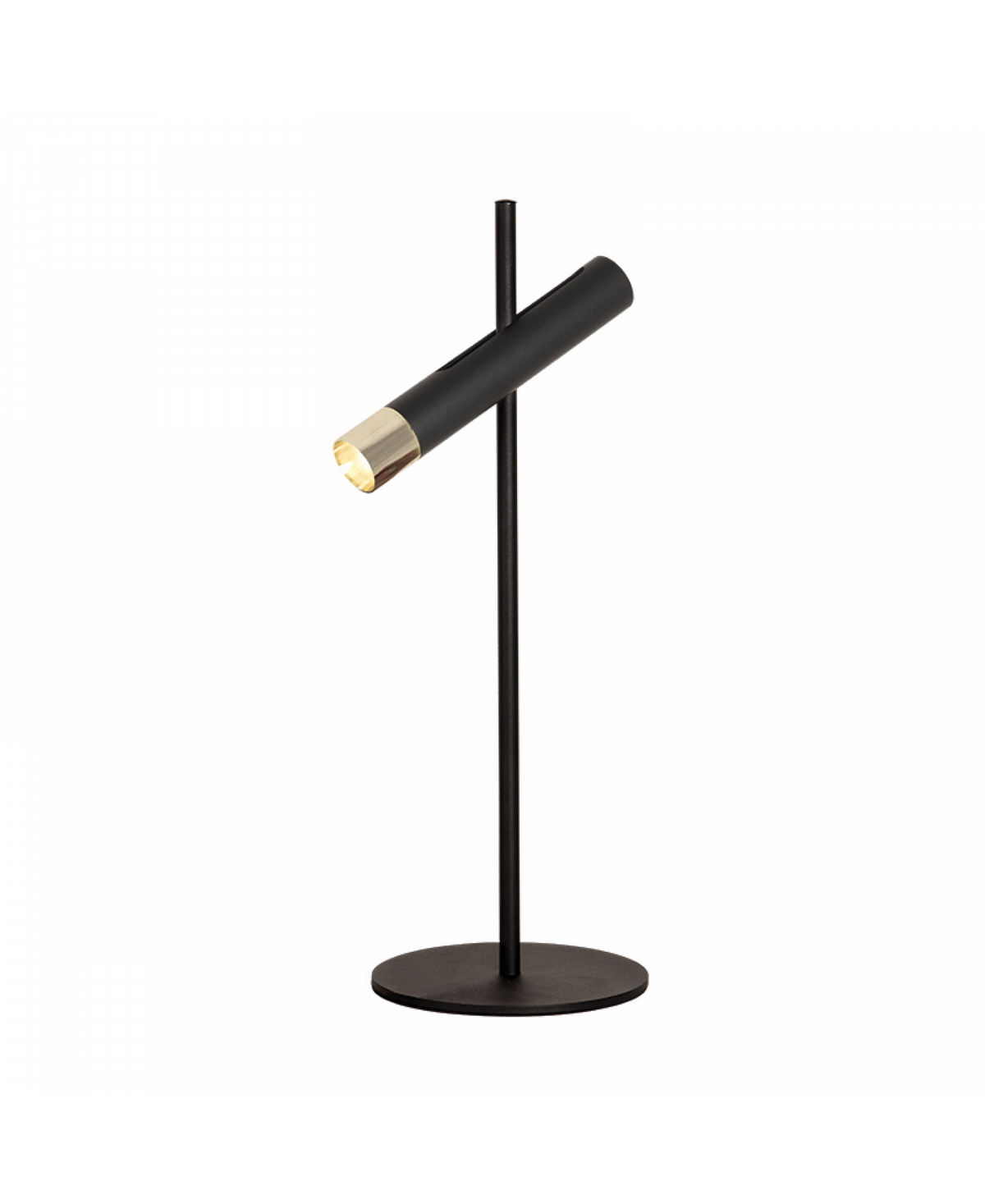 Lampe sur table ZAMBELIS 4W DESIGN Noir Sable et Dore Mat 22030